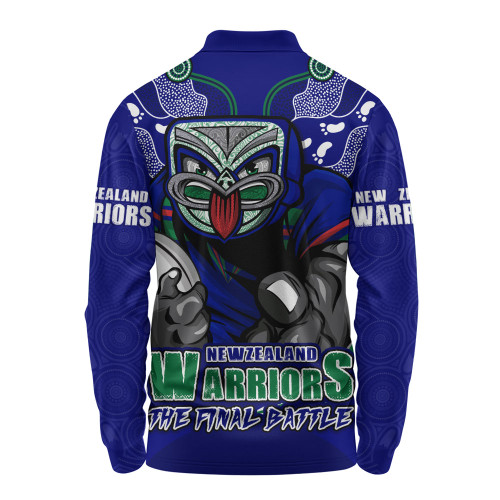 New Zealand Warriors Long Sleeve Polo Shirt Final Clash Battle Edition