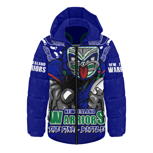 New Zealand Warriors Hooded Padded Jacket Final Clash Battle Edition