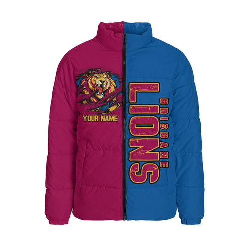 Brisbane Lions Padded Jacket Warrior's Heart Ignites