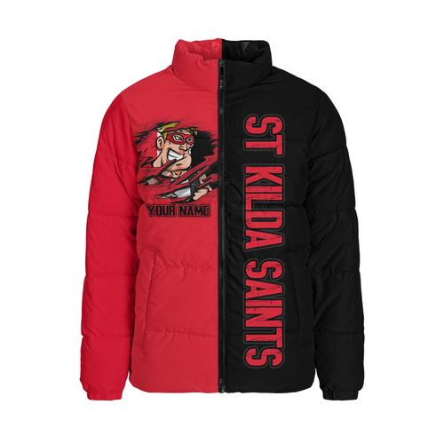 St Kilda Padded Jacket Warrior's Heart Ignites