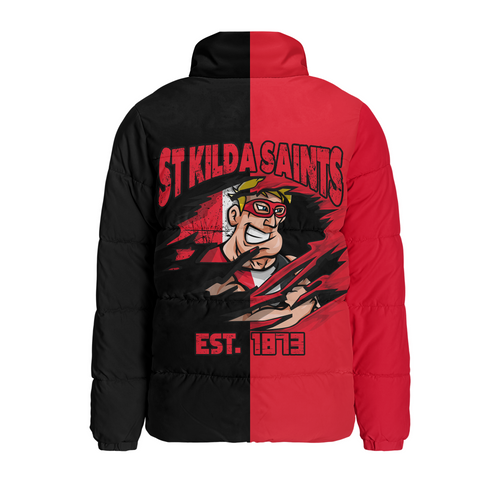 St Kilda Padded Jacket Warrior's Heart Ignites