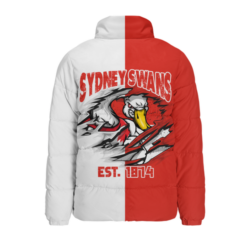 Sydney Swans Padded Jacket Warrior's Heart Ignites