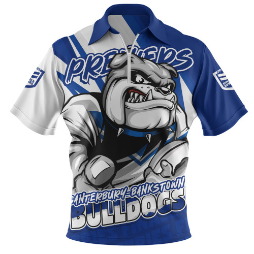Canterbury-Bankstown Bulldogs Zip Polo Shirt Chasing Victory 2025 Final Series Pride