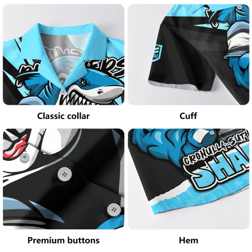 Cronulla-Sutherland Sharks Hawaiian Shirt Chasing Victory 2025 Final Series Pride Cronulla-Sutherland Sharks Hawaiian Shirt Chasing Victory 2025 Final Series Pride