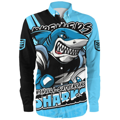 Cronulla-Sutherland Sharks Long Sleeve Shirt Chasing Victory 2025 Final Series Pride
