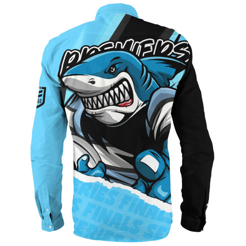 Cronulla-Sutherland Sharks Long Sleeve Shirt Chasing Victory 2025 Final Series Pride Cronulla-Sutherland Sharks Long Sleeve Shirt Chasing Victory 2025 Final Series Pride