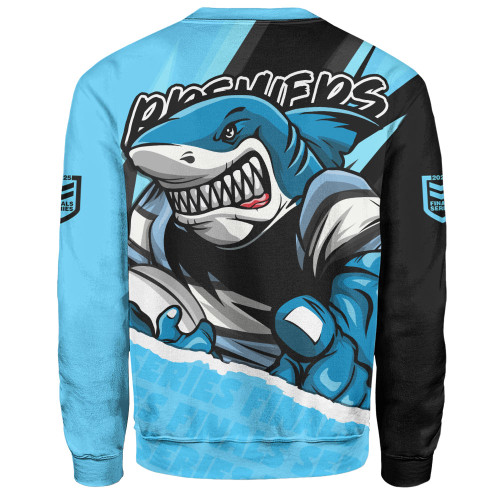 Cronulla-Sutherland Sharks Sweatshirt Chasing Victory 2025 Final Series Pride Cronulla-Sutherland Sharks Sweatshirt Chasing Victory 2025 Final Series Pride