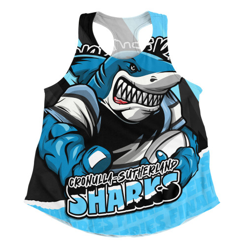 Cronulla-Sutherland Sharks Women Racerback Singlet Chasing Victory 2025 Final Series Pride Cronulla-Sutherland Sharks Women Racerback Singlet Chasing Victory 2025 Final Series Pride