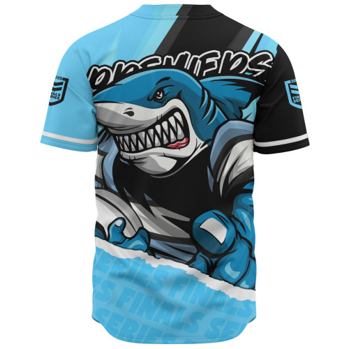 Cronulla-Sutherland Sharks Baseball Shirt Chasing Victory 2025 Final Series Pride Cronulla-Sutherland Sharks Baseball Shirt Chasing Victory 2025 Final Series Pride