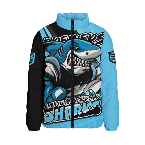 Cronulla-Sutherland Sharks Padded Jacket Chasing Victory 2025 Final Series Pride