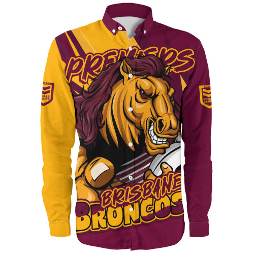 Brisbane Broncos Long Sleeve Shirt Chasing Victory 2025 Final Series Pride