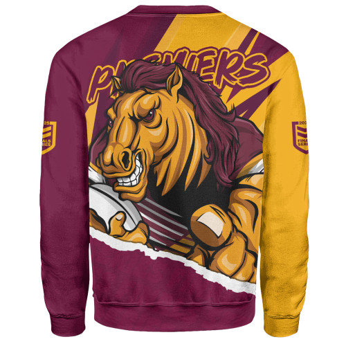 Brisbane Broncos Sweatshirt Chasing Victory 2025 Final Series Pride Brisbane Broncos Sweatshirt Chasing Victory 2025 Final Series Pride