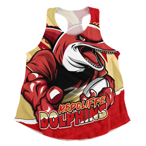 Redcliffe Dolphins Women Racerback Singlet Chasing Victory 2025 Final Series Pride