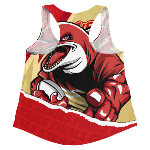 Redcliffe Dolphins Women Racerback Singlet Chasing Victory 2025 Final Series Pride