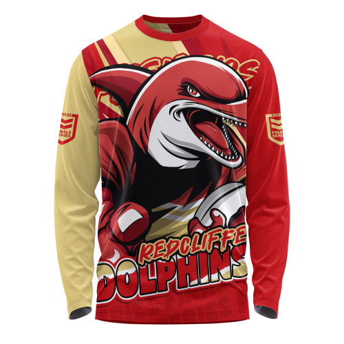 Redcliffe Dolphins Long Sleeve T-shirt Chasing Victory 2025 Final Series Pride