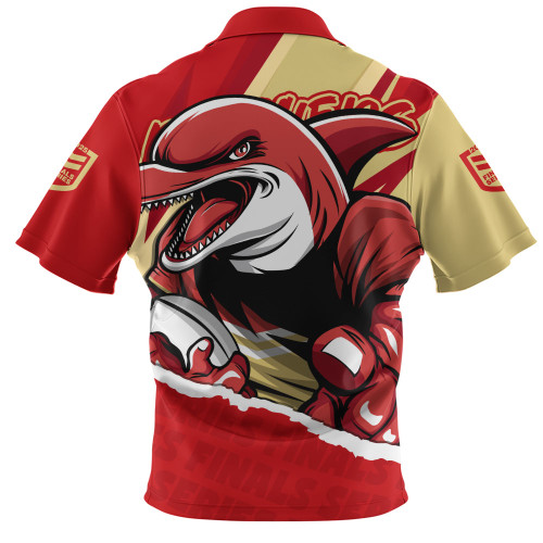Redcliffe Dolphins Zip Polo Shirt Chasing Victory 2025 Final Series Pride