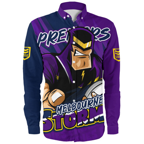 Melbourne Storm Long Sleeve Shirt Chasing Victory 2025 Final Series Pride