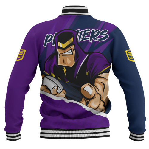 Melbourne Storm Baseball Jacket Chasing Victory 2025 Final Series Pride Melbourne Storm Baseball Jacket Chasing Victory 2025 Final Series Pride