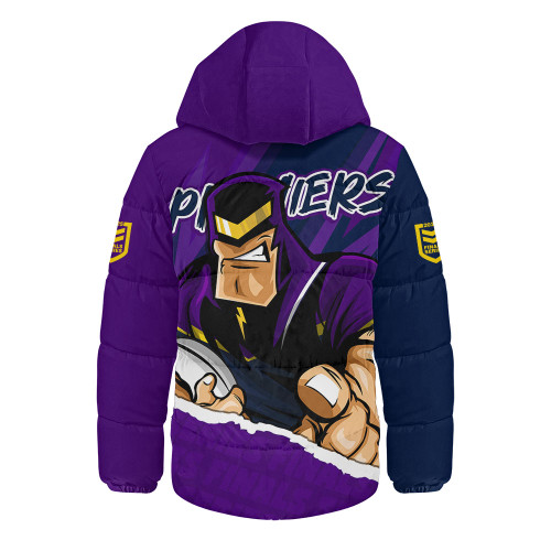 Melbourne Storm Hooded Padded Jacket Chasing Victory 2025 Final Series Pride