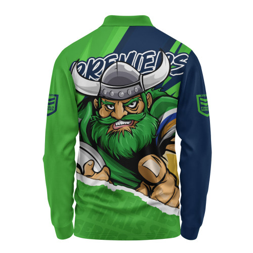 Canberra Raiders Long Sleeve Polo Shirt Chasing Victory 2025 Final Series Pride