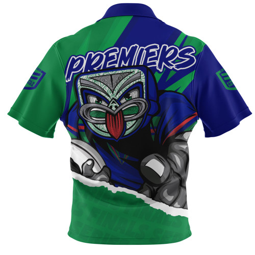 New Zealand Warriors Zip Polo Shirt Chasing Victory 2025 Final Series Pride