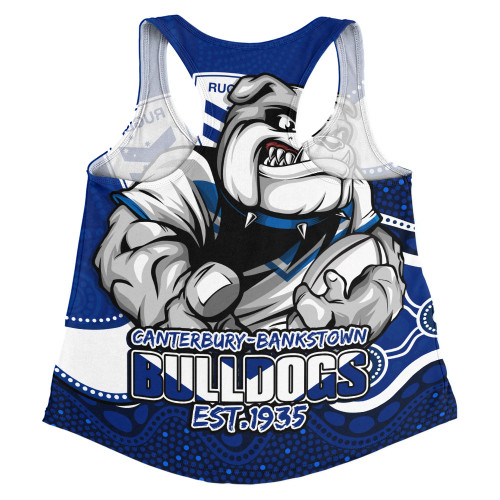 Canterbury-Bankstown Bulldogs Women Racerback Singlet Battle For Glory Rugby Finals Edition