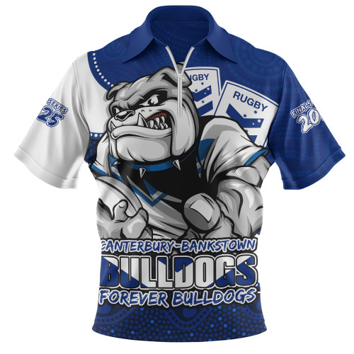 Canterbury-Bankstown Bulldogs Zip Polo Shirt Battle For Glory Rugby Finals Edition