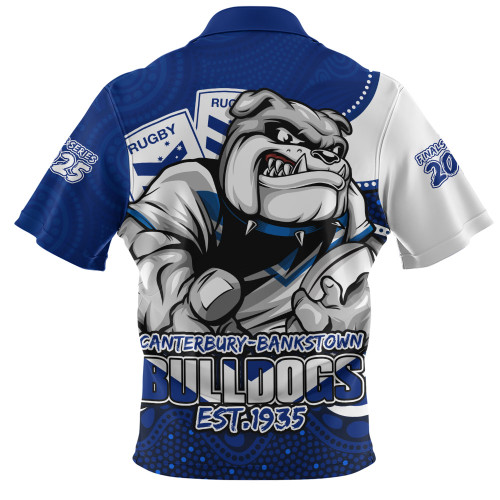 Canterbury-Bankstown Bulldogs Zip Polo Shirt Battle For Glory Rugby Finals Edition
