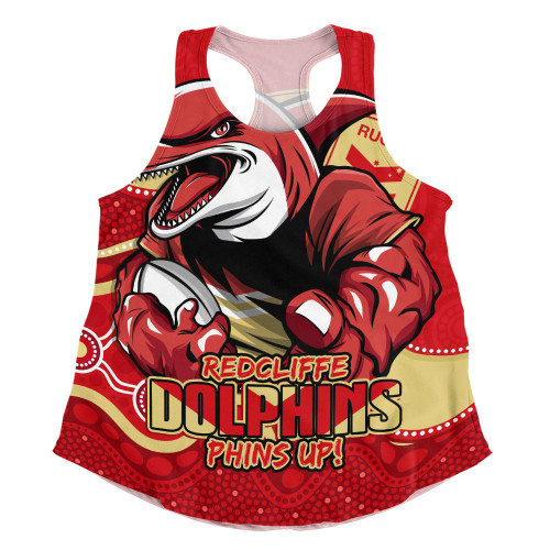 Redcliffe Dolphins Women Racerback Singlet Battle For Glory Rugby Finals Edition
