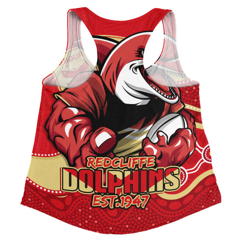 Redcliffe Dolphins Women Racerback Singlet Battle For Glory Rugby Finals Edition