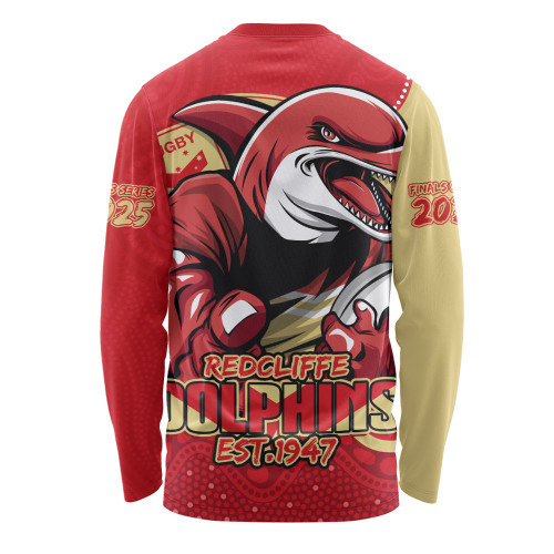 Redcliffe Dolphins Long Sleeve T-shirt Battle For Glory Rugby Finals Edition