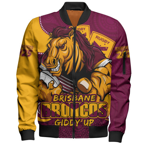 Brisbane Broncos Bomber Jacket Battle For Glory Rugby Finals Edition