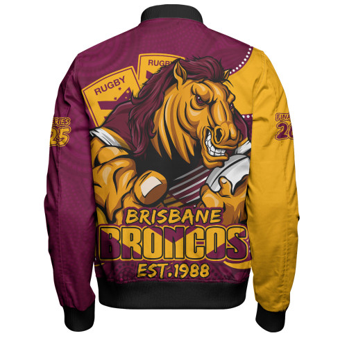 Brisbane Broncos Bomber Jacket Battle For Glory Rugby Finals Edition Brisbane Broncos Bomber Jacket Battle For Glory Rugby Finals Edition