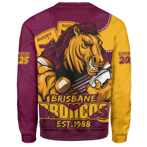 Brisbane Broncos Sweatshirt Battle For Glory Rugby Finals Edition Brisbane Broncos Sweatshirt Battle For Glory Rugby Finals Edition