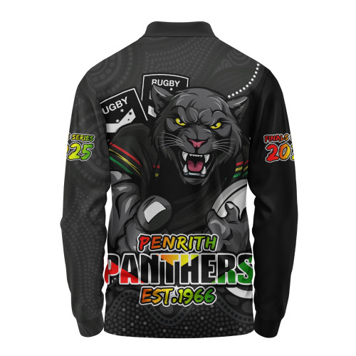 Penrith Panthers Long Sleeve Polo Shirt Battle For Glory Rugby Finals Edition Penrith Panthers Long Sleeve Polo Shirt Battle For Glory Rugby Finals Edition