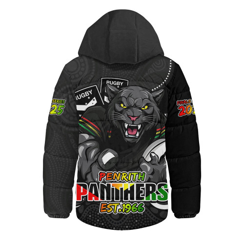 Penrith Panthers Hooded Padded Jacket Battle For Glory Rugby Finals Edition