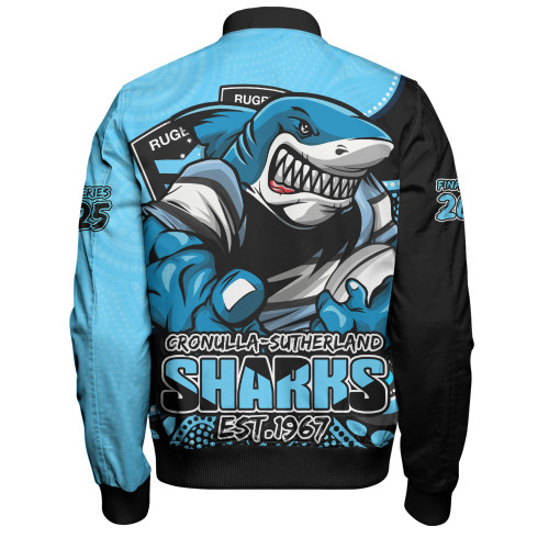 Cronulla-Sutherland Sharks Bomber Jacket Battle For Glory Rugby Finals Edition