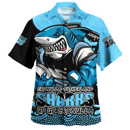 Cronulla-Sutherland Sharks Hawaiian Shirt Battle For Glory Rugby Finals Edition