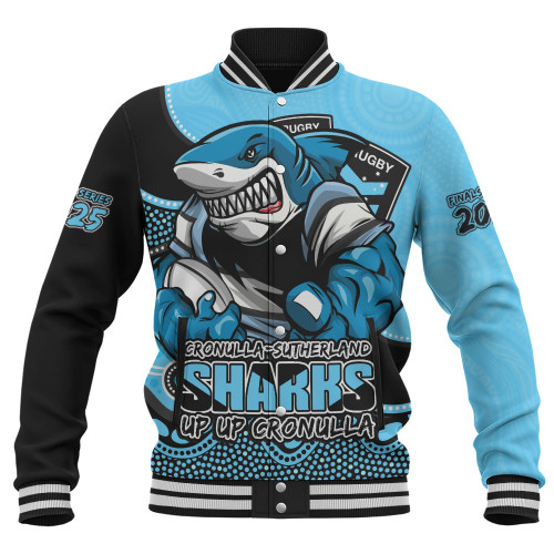 Cronulla-Sutherland Sharks Baseball Jacket Battle For Glory Rugby Finals Edition Cronulla-Sutherland Sharks Baseball Jacket Battle For Glory Rugby Finals Edition