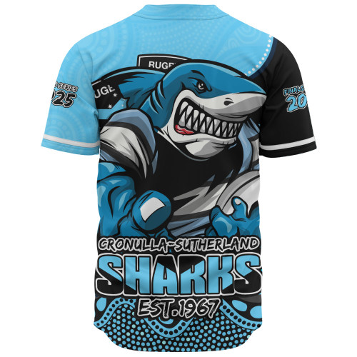 Cronulla-Sutherland Sharks Baseball Shirt Battle For Glory Rugby Finals Edition