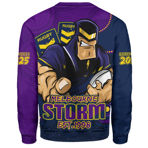 Melbourne Storm Sweatshirt Battle For Glory Rugby Finals Edition Melbourne Storm Sweatshirt Battle For Glory Rugby Finals Edition