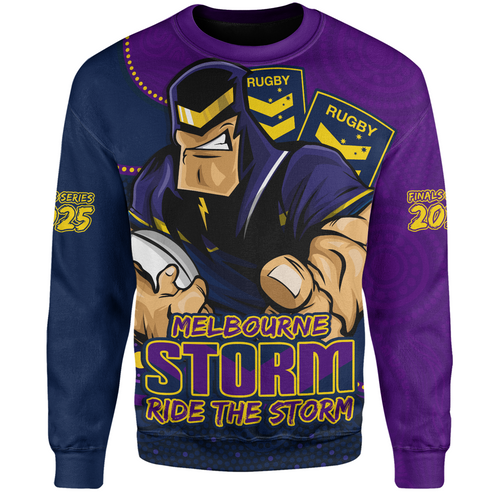 Melbourne Storm Sweatshirt Battle For Glory Rugby Finals Edition