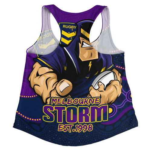 Melbourne Storm Women Racerback Singlet Battle For Glory Rugby Finals Edition Melbourne Storm Women Racerback Singlet Battle For Glory Rugby Finals Edition