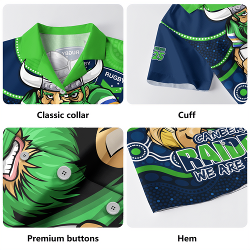 Canberra Raiders Hawaiian Shirt Battle For Glory Rugby Finals Edition Canberra Raiders Hawaiian Shirt Battle For Glory Rugby Finals Edition