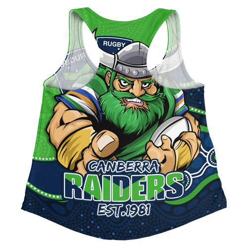 Canberra Raiders Women Racerback Singlet Battle For Glory Rugby Finals Edition Canberra Raiders Women Racerback Singlet Battle For Glory Rugby Finals Edition