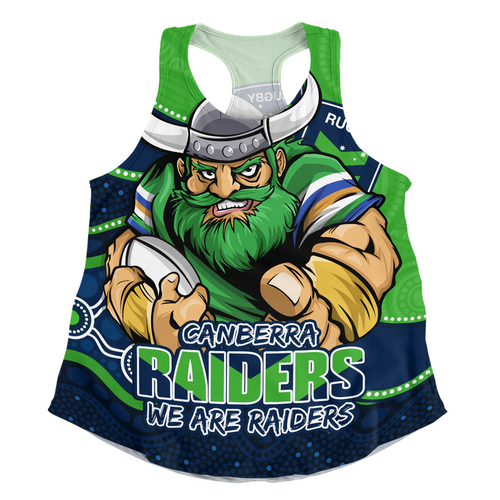 Canberra Raiders Women Racerback Singlet Battle For Glory Rugby Finals Edition