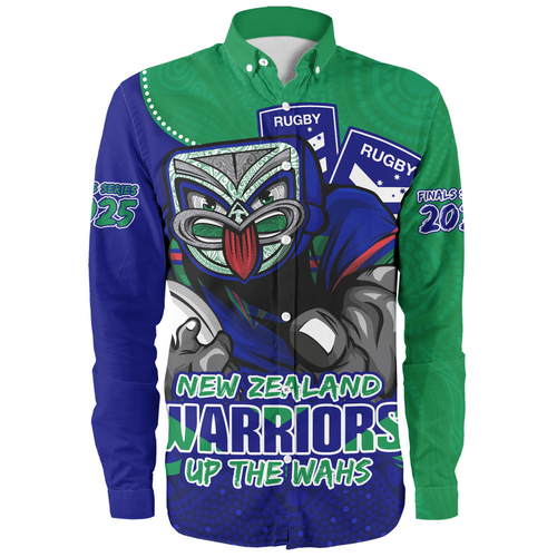 New Zealand Warriors Long Sleeve Shirt Battle For Glory Rugby Finals Edition