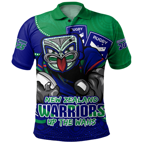 New Zealand Warriors Polo Shirt Battle For Glory Rugby Finals Edition
