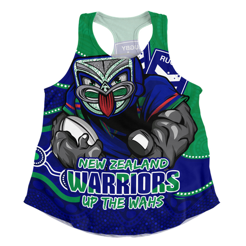 New Zealand Warriors Women Racerback Singlet Battle For Glory Rugby Finals Edition