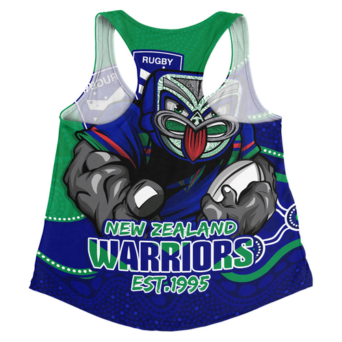 New Zealand Warriors Women Racerback Singlet Battle For Glory Rugby Finals Edition